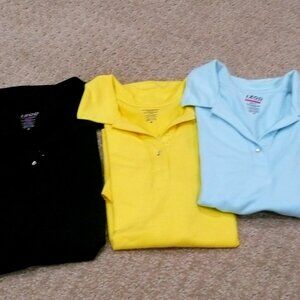 Three Izod Golf Shirts